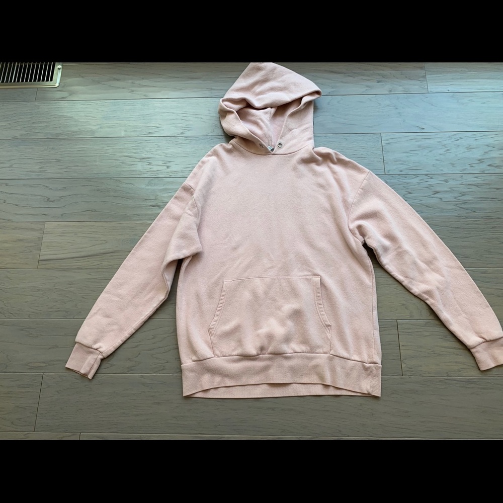 pink hoodie